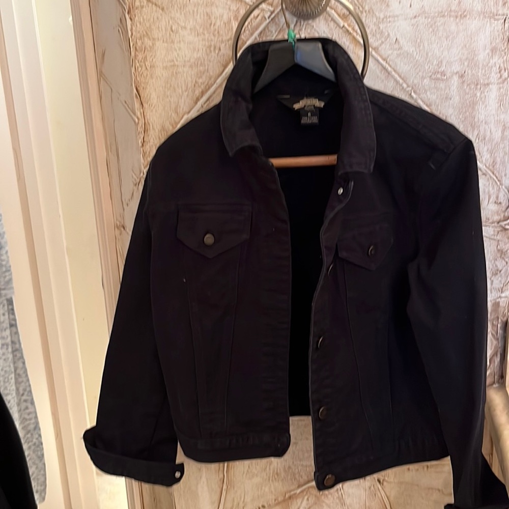 Black jean jacket